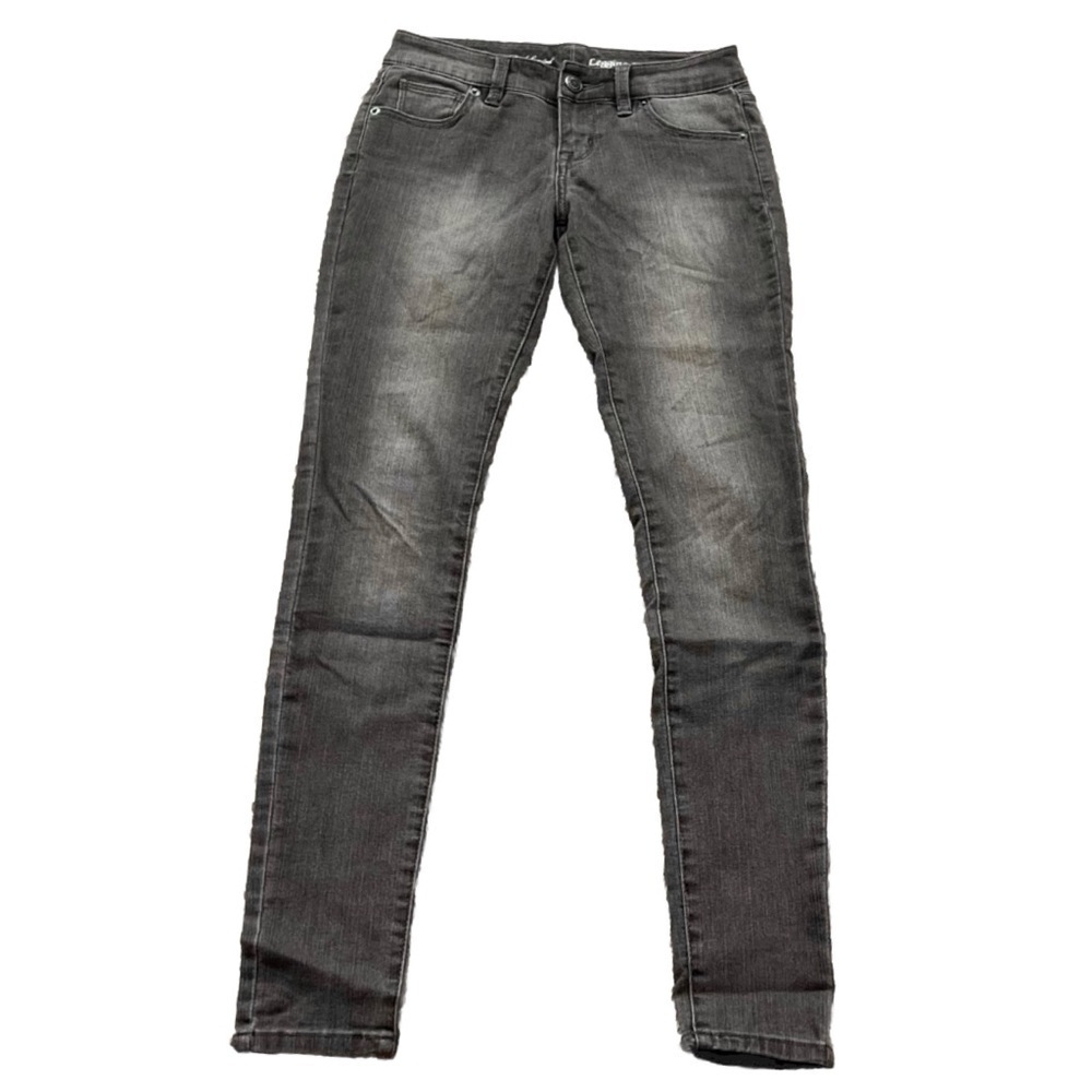 NEW The Limited Denim Legging Jean Solid Gray Skinny Low Rise Stretch Size 2